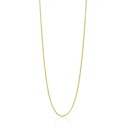42cm ZINZI Gold 14 krt anker ketting 0,9mm breed, ideaal om je hanger aan te bevestigen ZGLA42-09