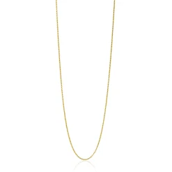 45cm ZINZI Gold 14 krt anker ketting 0,7mm breed, ideaal om je hanger aan te bevestigen ZGLA45-07