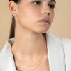 45cm ZINZI Gold 14 krt gourmet ketting 0,8mm breed, ideaal om je hanger aan te bevestigen ZGLG45-08