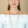 42cm ZINZI gold plated zilveren koord ketting ZILC-K42G