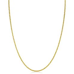 42cm ZINZI gold plated zilveren koord ketting ZILC-K42G