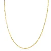 80cm ZINZI gold plated zilveren figaro ketting ZILC-F80G