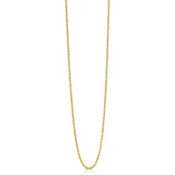 45cm ZINZI gold plated zilveren anker ketting ZILC-A45G