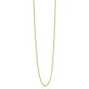 80cm ZINZI zilveren anker ketting geel verguld ZILC-A80G