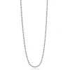 80cm ZINZI zilveren bolletjes ketting. 0,9mm breed ZILC-B80