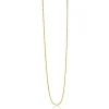 45cm ZINZI zilveren bolletjes ketting geel verguld ZILC-B45G