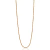 90cm ZINZI zilveren bolletjes ketting rosé verguld ZILC-B90R