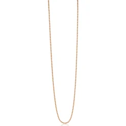 70cm ZINZI zilveren bolletjes ketting rosé verguld ZILC-B70R