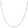 60cm ZINZI zilveren figaro ketting ZILC-F60