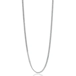 60cm ZINZI zilveren gourmet ketting. ZILC-G60