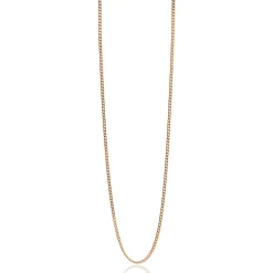 80cm ZINZI zilveren gourmet ketting rosé verguld ZILC-G80R