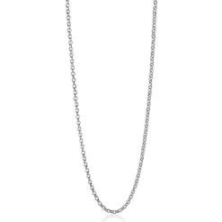 60 cm ZINZI zilveren jasseron ketting ZILC-J60
