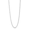 80cm ZINZI zilveren jasseron ketting ZILC-J80