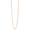 80cm ZINZI zilveren jasseron ketting rosé verguld ZILC-J80R