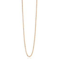 70cm ZINZI zilveren jasseron ketting rosé verguld ZILC-J70R