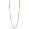 45cm ZINZI zilveren jasseron ketting rosé verguld ZILC-J45R