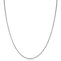 80cm ZINZI zilveren koord ketting ZILC-K80