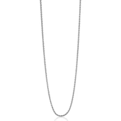 90 cm ZINZI zilveren palmier ketting ZILC-P90