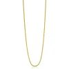 90 cm ZINZI zilveren palmier ketting geel verguld ZILC-P90G