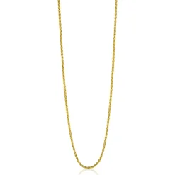70 cm ZINZI zilveren palmier ketting geel verguld ZILC-P70G