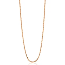 90 cm ZINZI zilveren palmier ketting rosé verguld ZILC-P90R