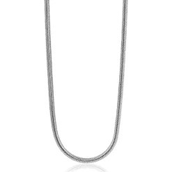50cm Zinzi zilveren slangen collier 1,5mm breed ZISL15