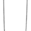 42cm Zinzi zilveren slangen collier 1mm breed ZISL42