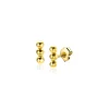 4mm ZINZI Gold 14 krt gouden oorknoppen met drie bolletjes ZGO414