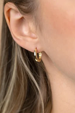 14,5mm ZINZI Gold 14 krt gouden oorringen met luxe klapsluiting 3mm brede buis ZGO568
