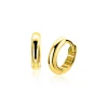 12mm ZINZI Gold 14 krt gouden oorringen met luxe klapsluiting 3mm brede buis ZGO567
