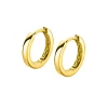 12mm ZINZI Gold 14 krt gouden oorringen met luxe klapsluiting 12mm x 1,7mm vierkante buis ZGO321