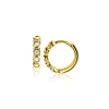 13mm ZINZI Gold 14 krt gouden oorringen met ronde zettingen bezet met witte zirconia's, luxe klapsluiting 13mm x 2,7mm buis ZGO507