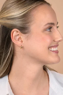 11mm ZINZI Gold 14 krt gouden oorringen met luxe klapsluiting 11mm x 2mm vierkante buis ZGO569