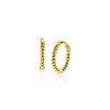 10mm ZINZI Gold 14 krt gouden oorringen, luxe klapsluiting 10x1,3mm ZGO468