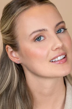 2,5mm ZINZI Gold 14 krt gouden oorstekers met ronde witte zirconia in zespootchaton ZGO562