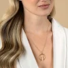 34mm ZINZI gold plated zilveren ronde fantasie hanger bezet met drie ronde witte zoetwaterparels ZIH2616 (zonder collier)
