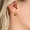 15mm ZINZI gold plated zilveren oorringen met luxe Infinity teken en klapsluiting ZIO2684