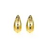 17mm ZINZI gold plated zilveren oorstekers in druppelvorm met witte zirkonia's ZIO2708Y