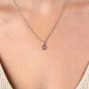 9mm ZINZI zilveren Boogschutter sterrenbeeldhanger bezet met witte zirconia ZIH-BOO (zonder collier)