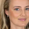 15,5mm ZINZI zilveren gladde oorringen met brede ronde buis 5mm met luxe klapsluiting ZIO2792
