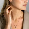 20mm ZINZI zilveren hanger met witte parel, ronde lichtblauwe kleursteen en open rondje bezet met witte zirconia's ZIH2442 (zonder collier)