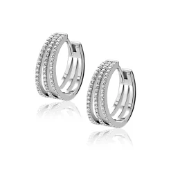 18mm ZINZI zilveren  multi-look oorringen met luxe scharniersluiting 7mm breed ZIO2727L
