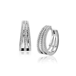 18mm ZINZI zilveren  multi-look oorringen met luxe scharniersluiting 7mm breed ZIO2727L