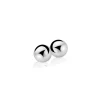 4mm ZINZI zilveren oorknoppen glad bol ZIO806