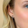 18mm ZINZI zilveren oorstekers slang met zirkonia-ogen ZIO2721