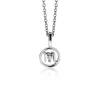 9mm ZINZI zilveren Schorpioen sterrenbeeldhanger bezet met witte zirconia ZIH-SCH (zonder collier)