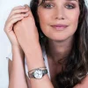 ZINZI Classy Mini horloge 30mm zilverkleurige wijzerplaat stalen kast en band ziw1202