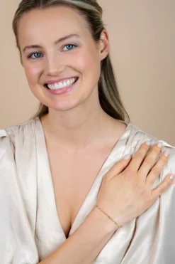 ZINZI Gold 14 karaat gouden armband met ovale schakels 2,2mm breed ZGA291