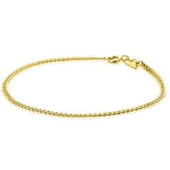 ZINZI Gold 14 karaat gouden gourmet armband 2,2mm breed ZGA293