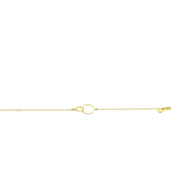 ZINZI Gold 14 karaat gouden jasseron armband ronde vormen 18-20cm ZGA113